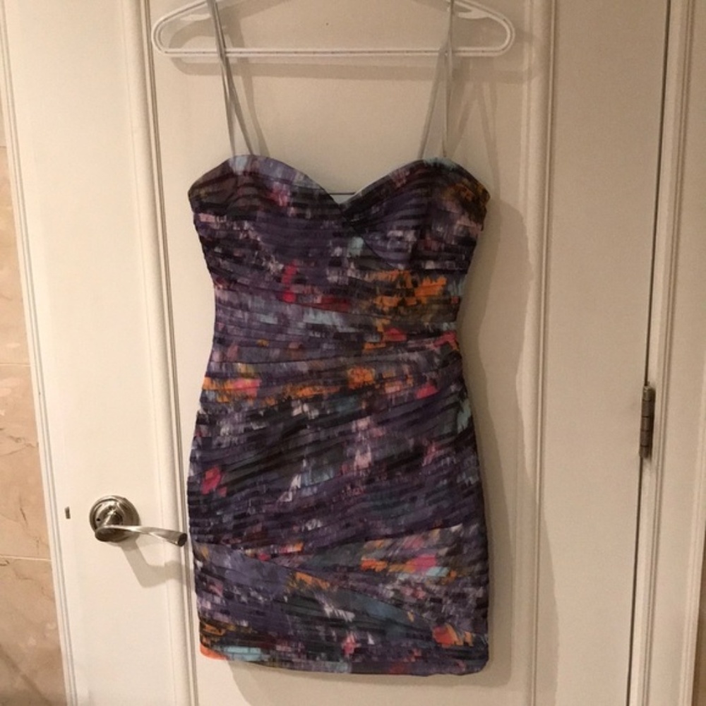 BCBG strapless bandage tube dress